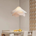 Pendant Light | Metal & Fabric Shade & Bloom Design