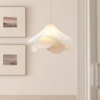 Pendant Light | Metal & Fabric Shade & Bloom Design