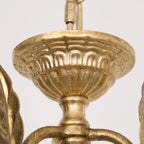 Pendant Light | Metal Lantern Bird & Leaf Detailing | 3-Head D20 x H40 cm