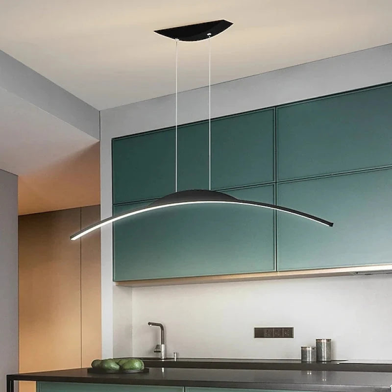 Pendant Light | Metal Linear LED Dimmable & Remote-Controlled