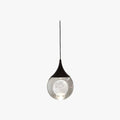 Pendant Light | Moon-Shaped Metal & Crystal | LED Included