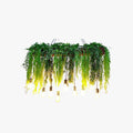 Pendant Light | Natural Green Metal & Glass | 10-Light
