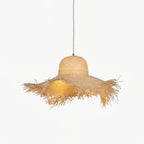 Pendant Light | Natural Rattan & Straw-Hat Design | Adjustable 150 cm Cable