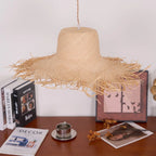 Pendant Light | Natural Rattan & Straw-Hat Design | Adjustable 150 cm Cable