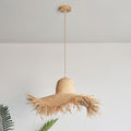 Pendant Light | Natural Rattan & Straw-Hat Design | Adjustable 150 cm Cable