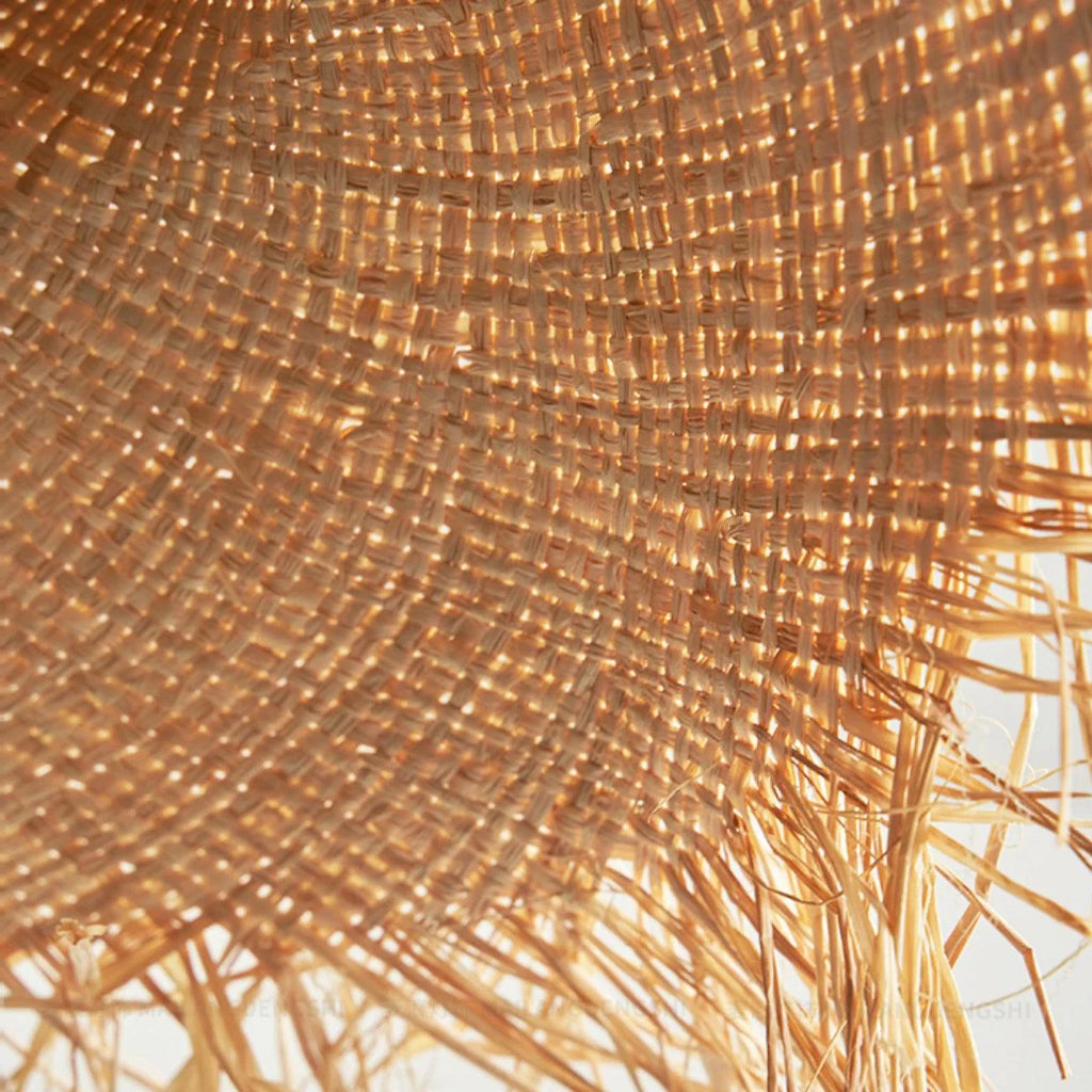 Pendant Light | Natural Rattan & Straw-Hat Design | Adjustable 150 cm Cable