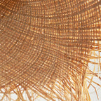 Pendant Light | Natural Rattan & Straw-Hat Design | Adjustable 150 cm Cable