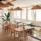 Pendant Light | Rattan Hat Shade & Gold Frame | Adjustable 50 cm Rod