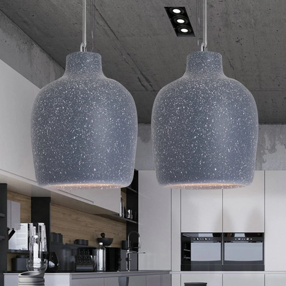 Pendant Light | Resin & Acrylic Shade | Adjustable Cord