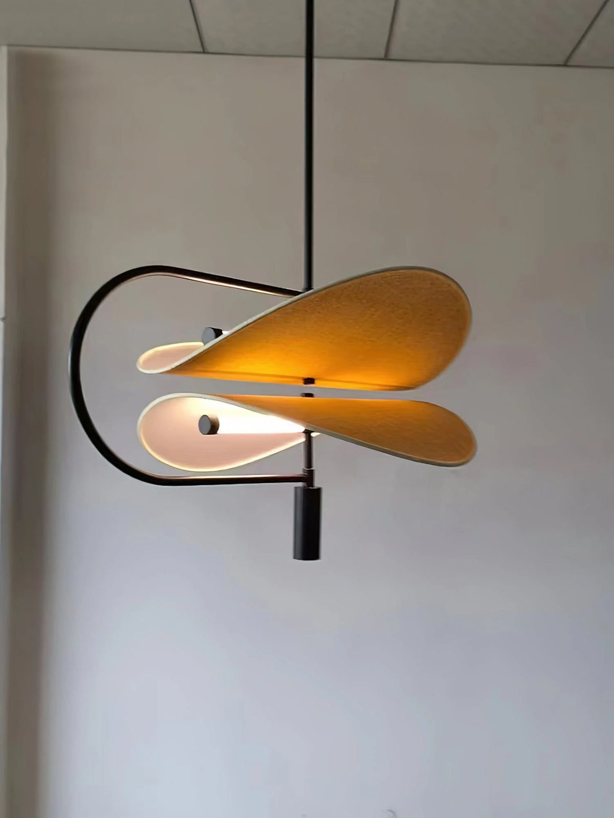 Pendant Light | Sculptural Acrylic Tube & Integrated LED | 60/80 cm