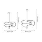 Pendant Light | Sculptural Acrylic Tube & Integrated LED | 60/80 cm