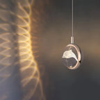 Pendant Light | Spherical Crystal Globe & Gold Finish