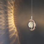Pendant Light | Spherical Crystal Globe & Gold Finish