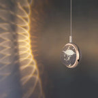 Pendant Light | Spherical Crystal Globe & Gold Finish