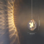 Pendant Light | Spherical Crystal Globe & Gold Finish