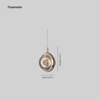 Pendant Light | Spherical Crystal Globe & Gold Finish