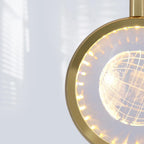 Pendant Light | Spherical Crystal Globe & Gold Finish