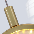 Pendant Light | Spherical Crystal Globe & Gold Finish