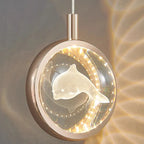 Pendant Light | Spherical Crystal Globe & Gold Finish