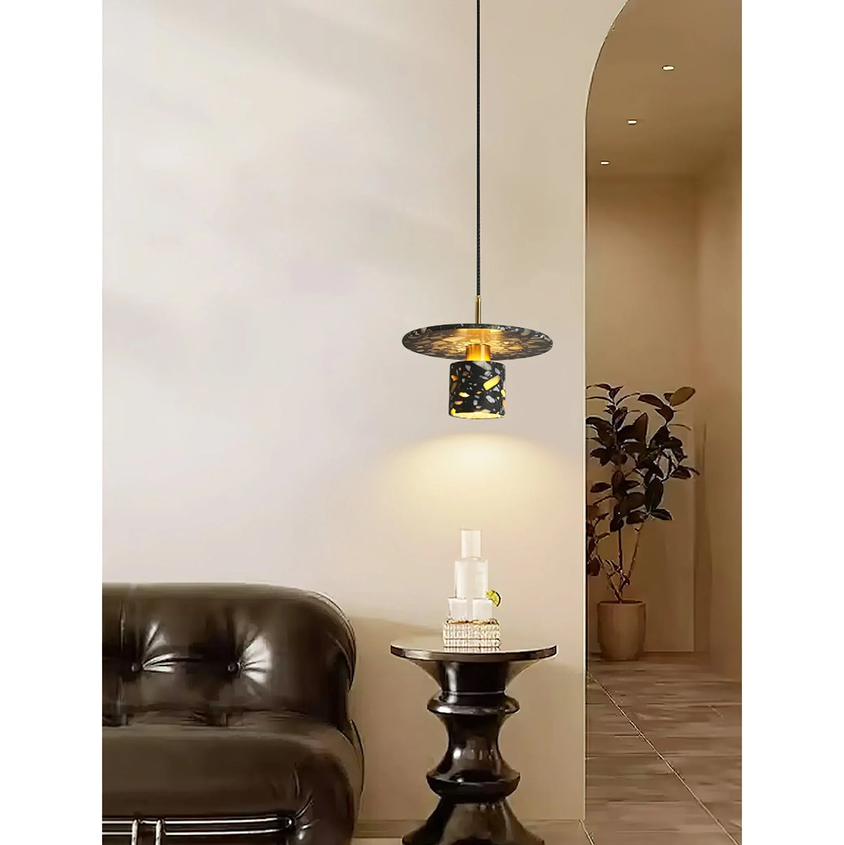 Pendant Light | Terrazzo Shade & Metal Body | Ø18/20/30 cm