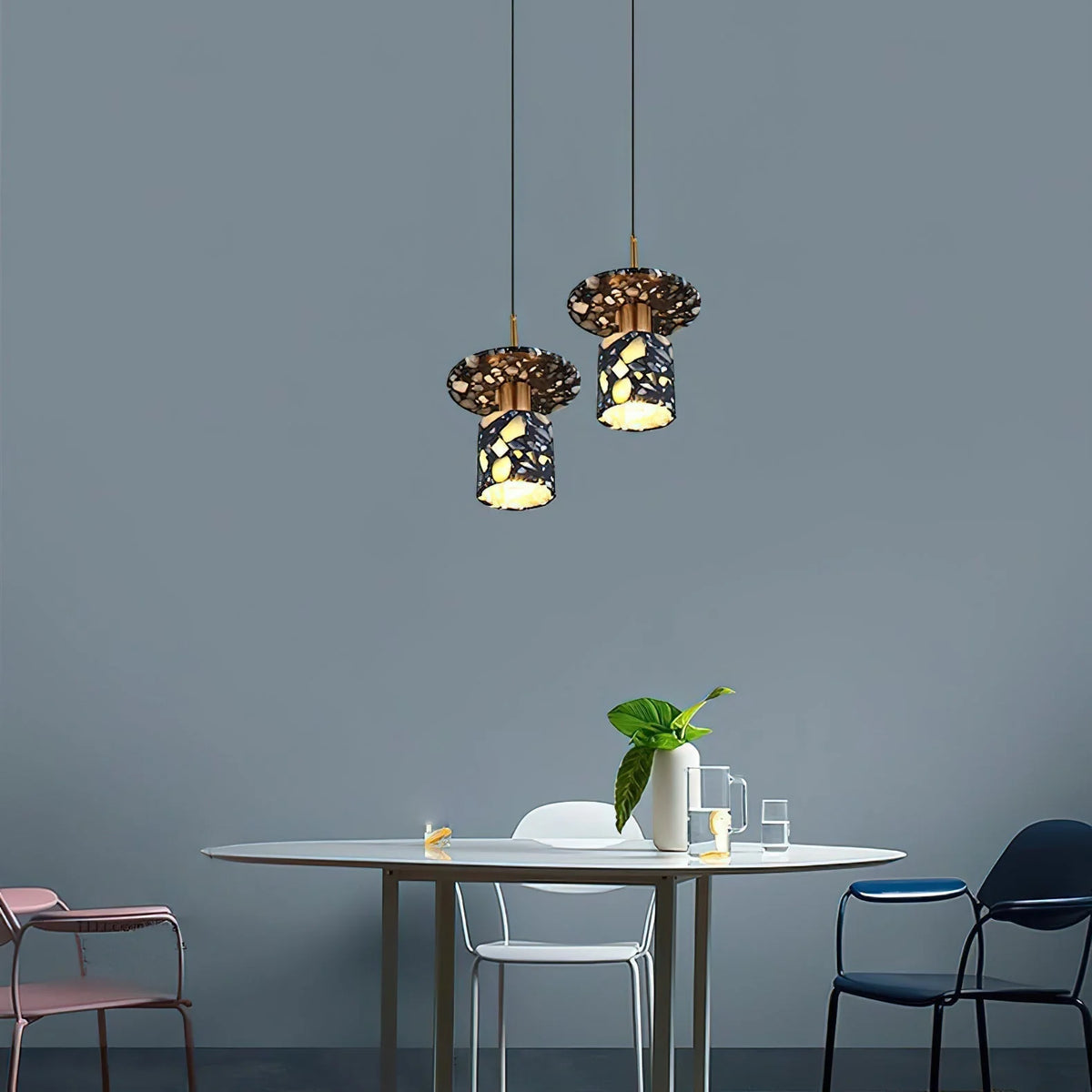 Pendant Light | Terrazzo Shade & Metal Body | Ø18/20/30 cm
