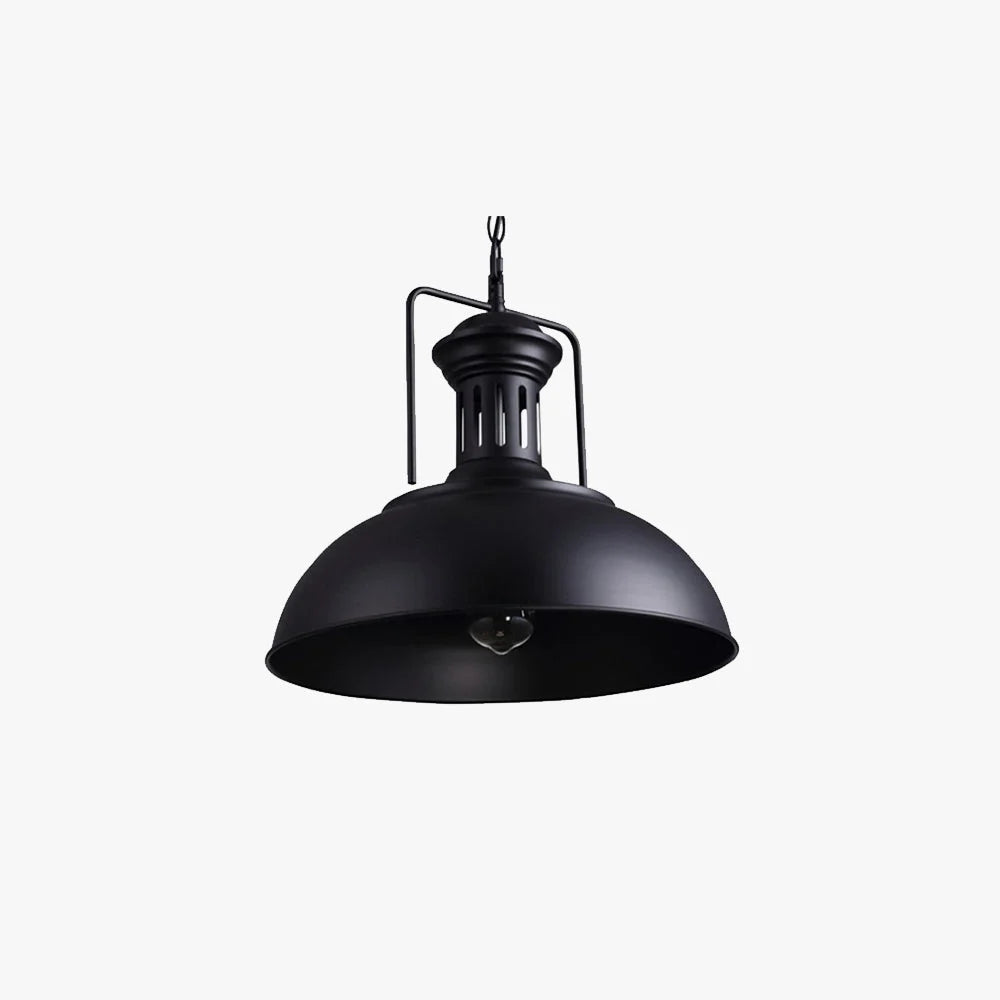 Pendant Light | Vintage Industrial Metal Shade | Adjustable Chain