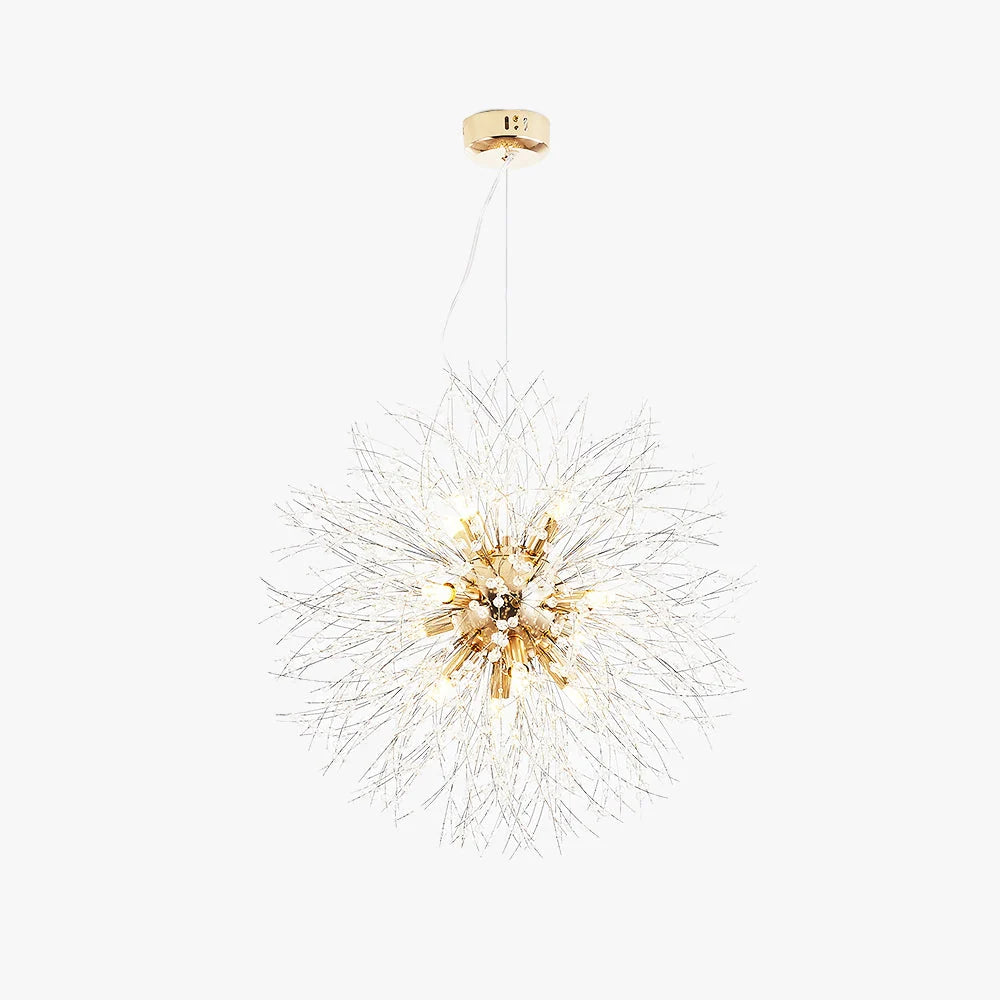 Pendant Light | Vintage Starburst Metal & Acrylic | 45 cm