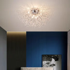 Pendant Light | Vintage Starburst Metal & Acrylic | 45 cm