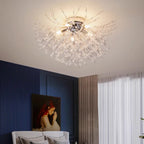 Pendant Light | Vintage Starburst Metal & Acrylic | 45 cm
