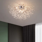 Pendant Light | Vintage Starburst Metal & Acrylic | 45 cm