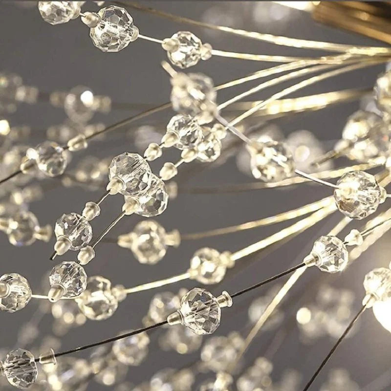 Pendant Light | Vintage Starburst Metal & Acrylic | 45 cm