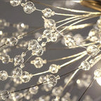 Pendant Light | Vintage Starburst Metal & Acrylic | 45 cm