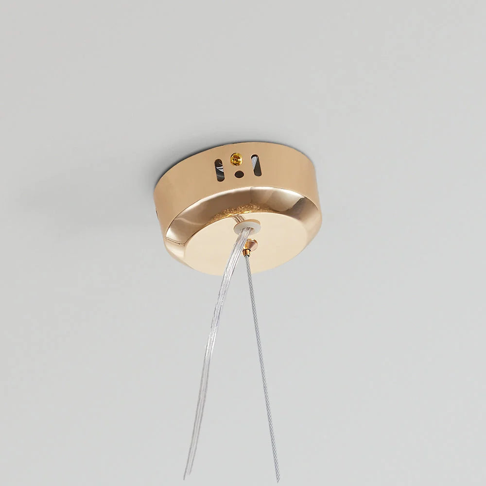 Pendant Light | Vintage Starburst Metal & Acrylic | 45 cm