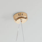Pendant Light | Vintage Starburst Metal & Acrylic | 45 cm