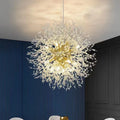 Pendant Light | Vintage Starburst Metal & Acrylic | 45 cm