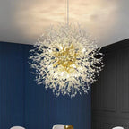 Pendant Light | Vintage Starburst Metal & Acrylic | 45 cm