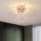 Pendant Light | Vintage Starburst Metal & Acrylic | 45 cm