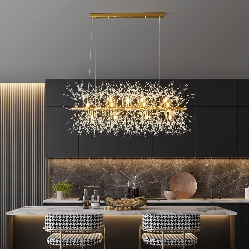 Pendant Light | Vintage Starburst Metal & Acrylic | 45 cm