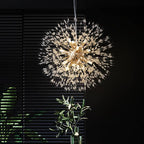 Pendant Light | Vintage Starburst Metal & Acrylic | 45 cm
