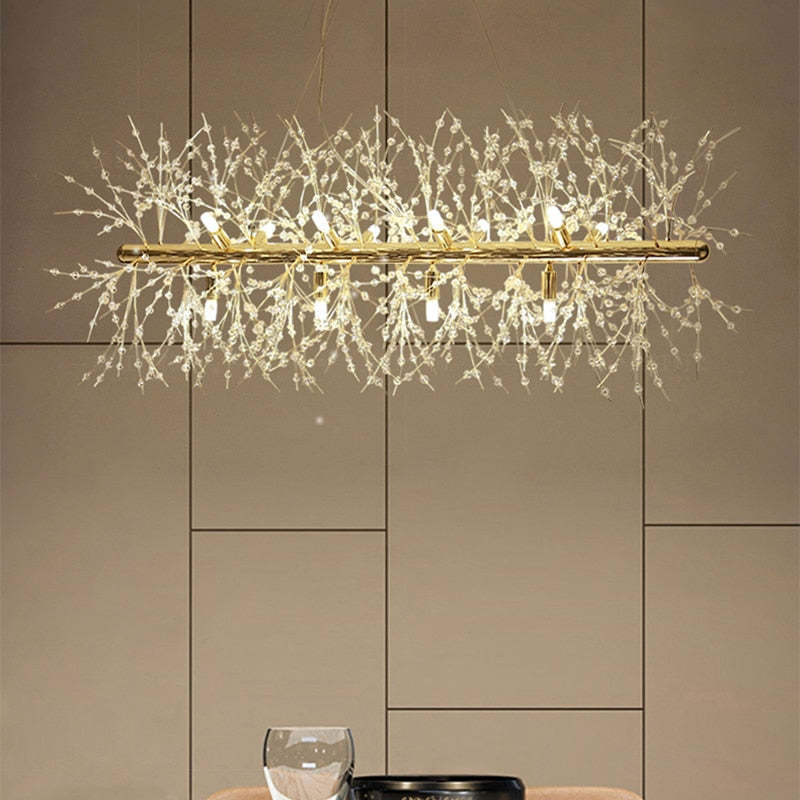 Pendant Light | Vintage Starburst Metal & Acrylic | 45 cm