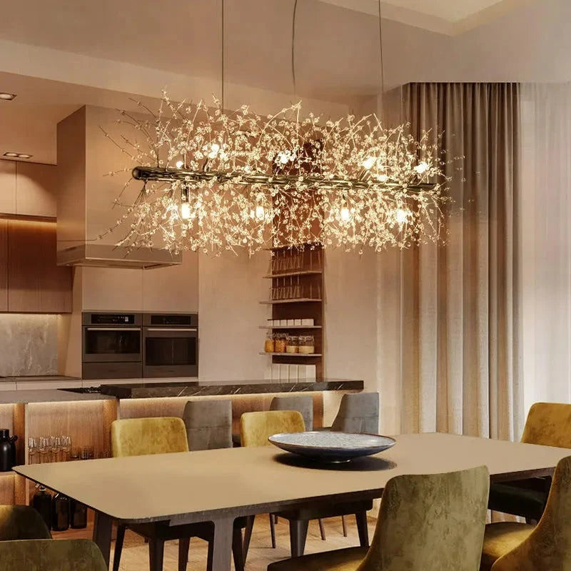 Pendant Light | Vintage Starburst Metal & Acrylic | 45 cm