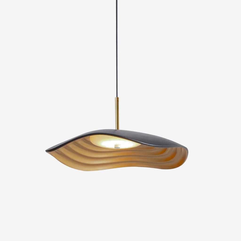 Pendant Light | Wave Resin Shade & Integrated LED | Dia 24/40/60 cm
