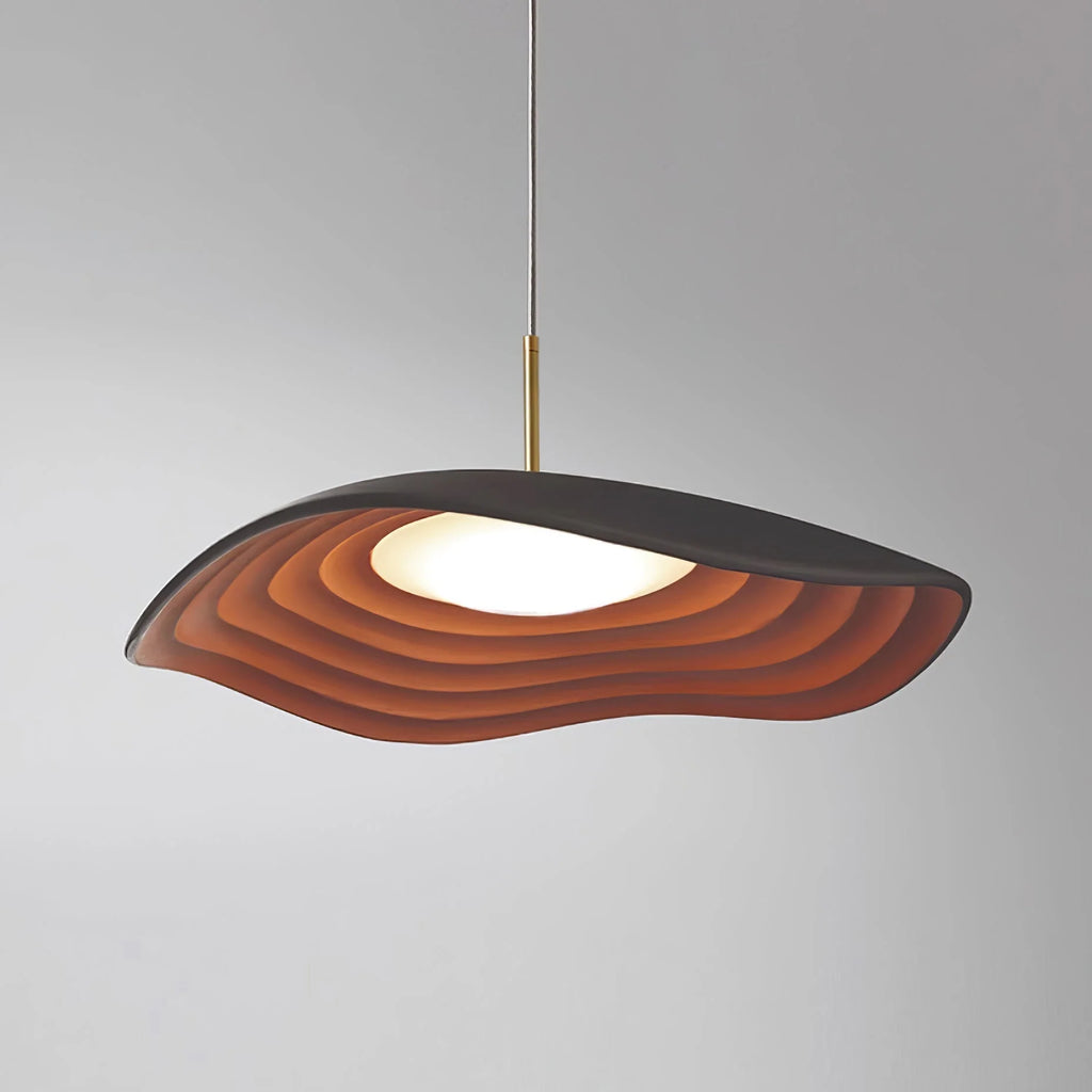 Pendant Light | Wave Resin Shade & Integrated LED | Dia 24/40/60 cm