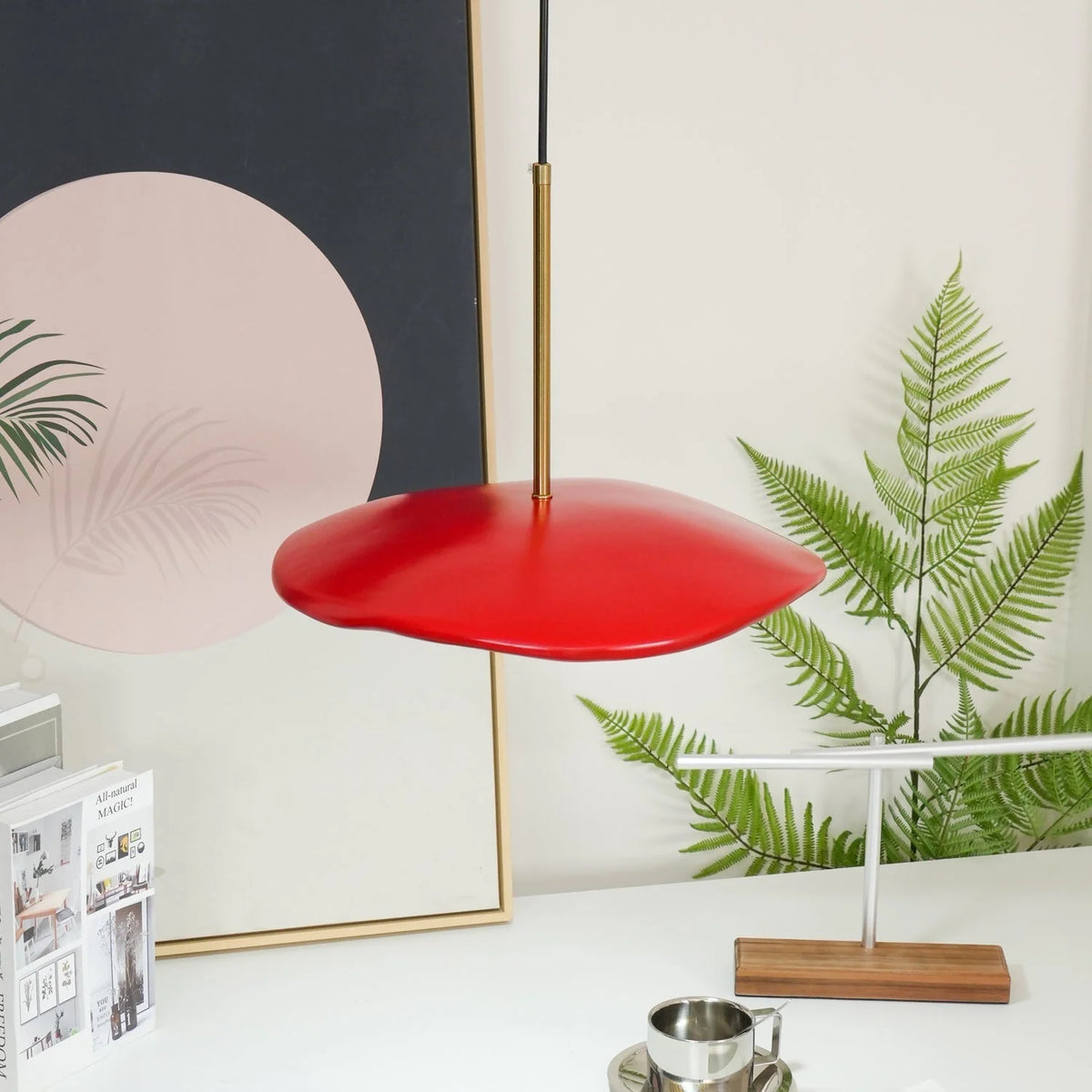 Pendant Light | Wave Resin Shade & Integrated LED | Dia 24/40/60 cm