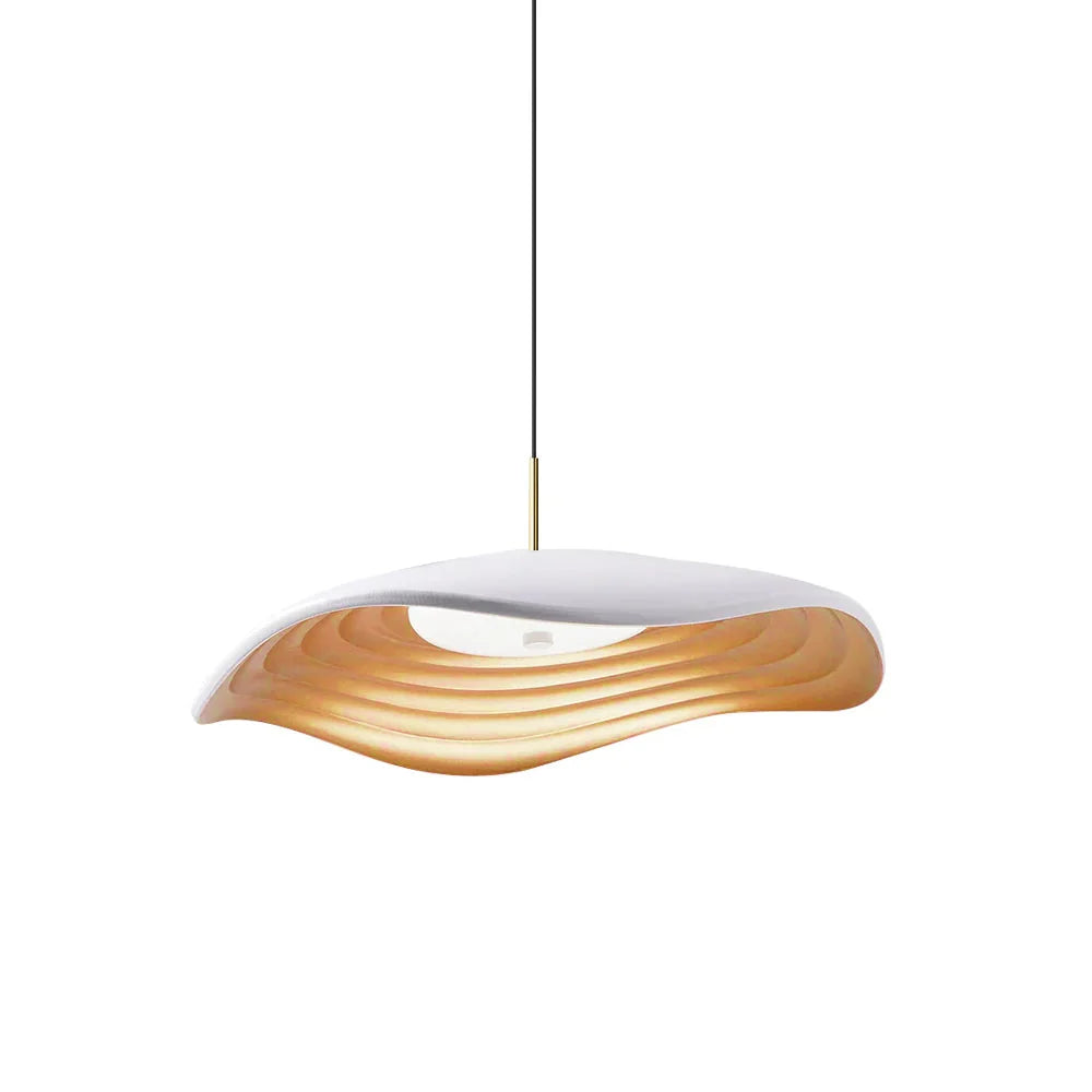 Pendant Light | Wave Resin Shade & Integrated LED | Dia 24/40/60 cm