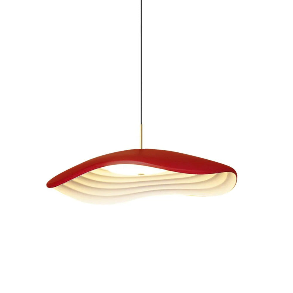 Pendant Light | Wave Resin Shade & Integrated LED | Dia 24/40/60 cm
