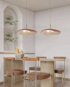 Pendant Light | Wave Resin Shade & Integrated LED | Dia 24/40/60 cm