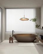 Pendant Light | Wave Resin Shade & Integrated LED | Dia 24/40/60 cm