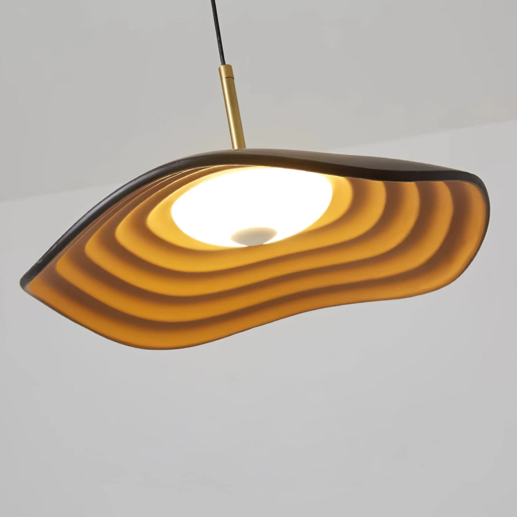 Pendant Light | Wave Resin Shade & Integrated LED | Dia 24/40/60 cm