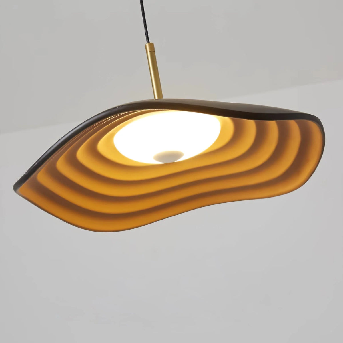 Pendant Light | Wave Resin Shade & Integrated LED | Dia 24/40/60 cm